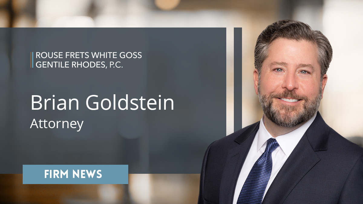 Brian Goldstein Joins Rouse Frets White Goss, Bringing Business ...